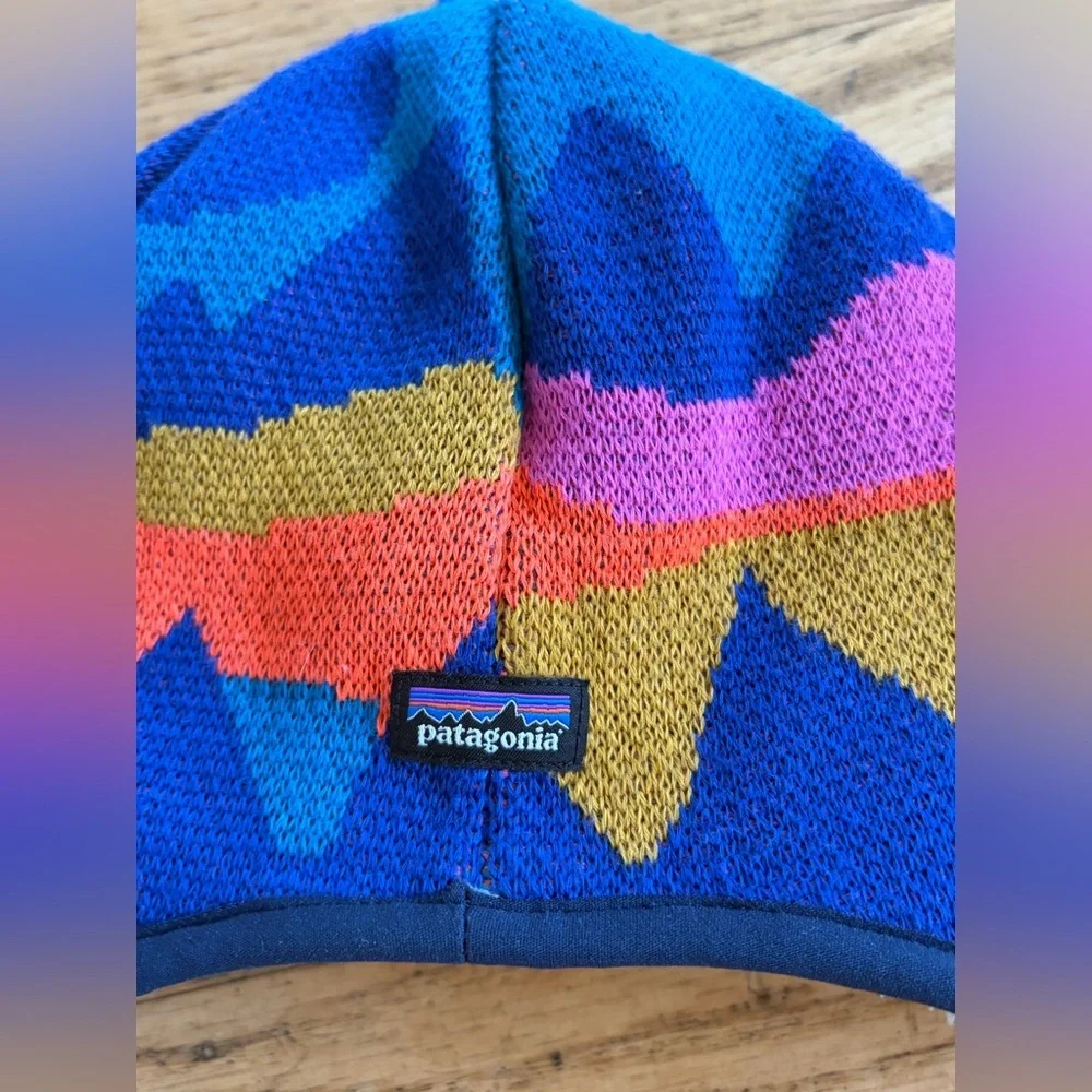 Patagonia hat with ear covers and reversible shearling 18 - 24 months - Picture 2 of 7